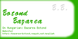 botond bazarea business card